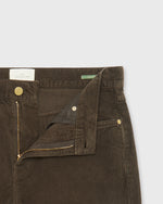 Load image into Gallery viewer, Slim Straight 5-Pocket Pant in Espresso Corduroy