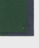 Load image into Gallery viewer, Rugby Shirt in Heather Forest/Heather Denim Pima Jersey