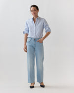Load image into Gallery viewer, The Mid Rise Rambler Zip Ankle Jean in Pretty Please