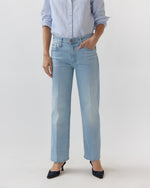 Load image into Gallery viewer, The Mid Rise Rambler Zip Ankle Jean in Pretty Please