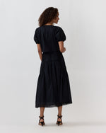 Load image into Gallery viewer, Alice Midi Skirt in Noir