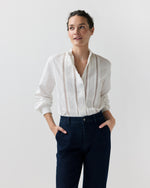 Load image into Gallery viewer, Letitia Blouse in White Poplin