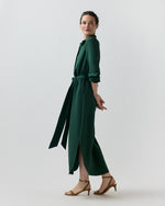 Load image into Gallery viewer, Piper Maxi Dress in Hunter Silk Crepe De Chine