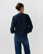 Load image into Gallery viewer, Kiki Jacket in Indigo Tic-Weave Jacquard