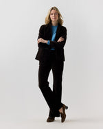 Load image into Gallery viewer, Lindy Trouser in Chocolate Stretch Velveteen