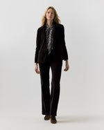 Load image into Gallery viewer, Marguerite Jacket in Chocolate Stretch Velveteen