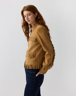 Load image into Gallery viewer, Lorena Jacket in Camel Suede