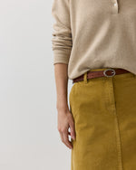 Load image into Gallery viewer, Connelly Skirt in Gold Stretch Corduroy