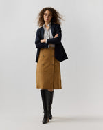 Load image into Gallery viewer, Janey Skirt in Camel Suede