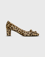 Load image into Gallery viewer, Buckle Heel in Leopard Calf Hair