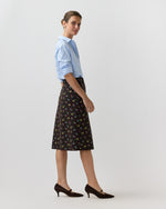 Load image into Gallery viewer, Connelly Skirt in Brown/Multi Royal Stitch Liberty Fabric Wool