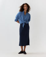 Load image into Gallery viewer, Weekender Shirt in Blue/Rose Double-Weave Check