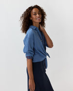 Load image into Gallery viewer, Weekender Shirt in Blue/Rose Double-Weave Check