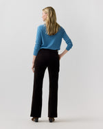 Load image into Gallery viewer, Lindy Trouser in Chocolate Stretch Velveteen