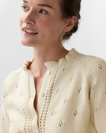 Load image into Gallery viewer, Minna Cardigan in Cream Cotton/Cashmere