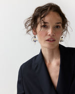 Load image into Gallery viewer, Victorian Pin Drop Earrings in Blue