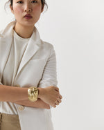 Load image into Gallery viewer, Palm Frond Cuff in Tumbaga
