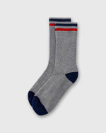 Load image into Gallery viewer, Kennedy Luxe Athletic Socks in Heather Grey