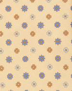 Load image into Gallery viewer, Silk Print Tie in Buttercream/Sky/Tan Flower