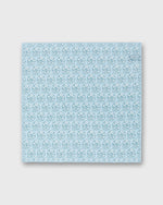 Load image into Gallery viewer, Hand-Rolled Cotolino Pocket Square in Seafoam/Bone Flower