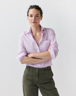 Load image into Gallery viewer, Sidney Shirt in Pink/White Hairline Stripe Poplin