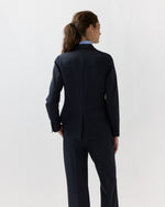 Load image into Gallery viewer, Moira Blazer in Heather Navy Cavalry Twill