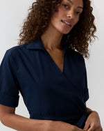 Load image into Gallery viewer, Kimber Dress in Navy Poplin