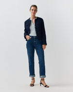 Load image into Gallery viewer, Essie Jacket in Navy Boucle Tweed