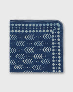 Load image into Gallery viewer, Printed Indian Bandana in Blue/Bone