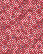 Load image into Gallery viewer, Silk Print Tie in Red Quatrefoil Tile