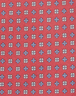 Load image into Gallery viewer, Silk Print Tie in Papaya/Sky Floral Foulard