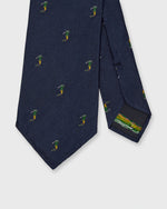 Load image into Gallery viewer, Silk Club Tie in Navy/Green Golfer