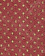 Load image into Gallery viewer, Linen Print Tie in Red/Brown Circle
