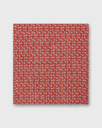 Load image into Gallery viewer, Linen Pocket Square in Red/Sky Floral