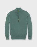 Load image into Gallery viewer, Half-Zip Sweater in Myrtle Cotton/Cashmere