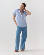 Load image into Gallery viewer, Scout Shirt in Blue/White Stripe Poplin