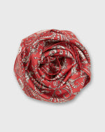 Load image into Gallery viewer, Medium Hand-Rolled Silk Scarf in Red Bandana Twill