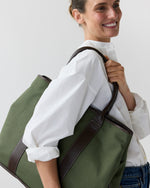 Load image into Gallery viewer, Weekend Tote in Olive Canvas