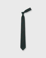 Load image into Gallery viewer, Hand-Rolled Wool Woven Tie in Forest/Navy/Gold Stripe