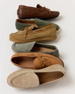 Load image into Gallery viewer, Crepe Sole Camp Moccasin in Desert Suede