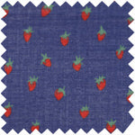 Load image into Gallery viewer, Made-to-Order Anaya Popover Dress in Navy Strawberry Cotton Lawn