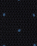 Load image into Gallery viewer, Silk Knit Tie Navy/French Blue Dot