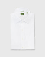 Load image into Gallery viewer, Slim Fit Spread Collar Dress Shirt White Poplin
