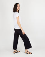 Load image into Gallery viewer, Short-Sleeved Relaxed Tee White Pima Cotton