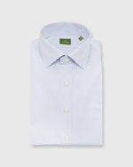 Load image into Gallery viewer, Spread Collar Dress Shirt Dutch Blue Graph Check Poplin