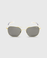 Load image into Gallery viewer, Aviator Sunglasses 23K Gold/Gray Glass Lens