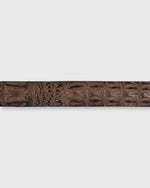 Load image into Gallery viewer, 1 3/8" Hornback Crocodile Belt Brown