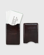Load image into Gallery viewer, Card Case Dark Brown Leather