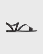 Load image into Gallery viewer, Diagonal Strap Sandal in Black Leather