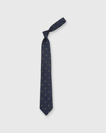Load image into Gallery viewer, Silk Woven Club Tie Navy/Green 45 Turntable Adapter